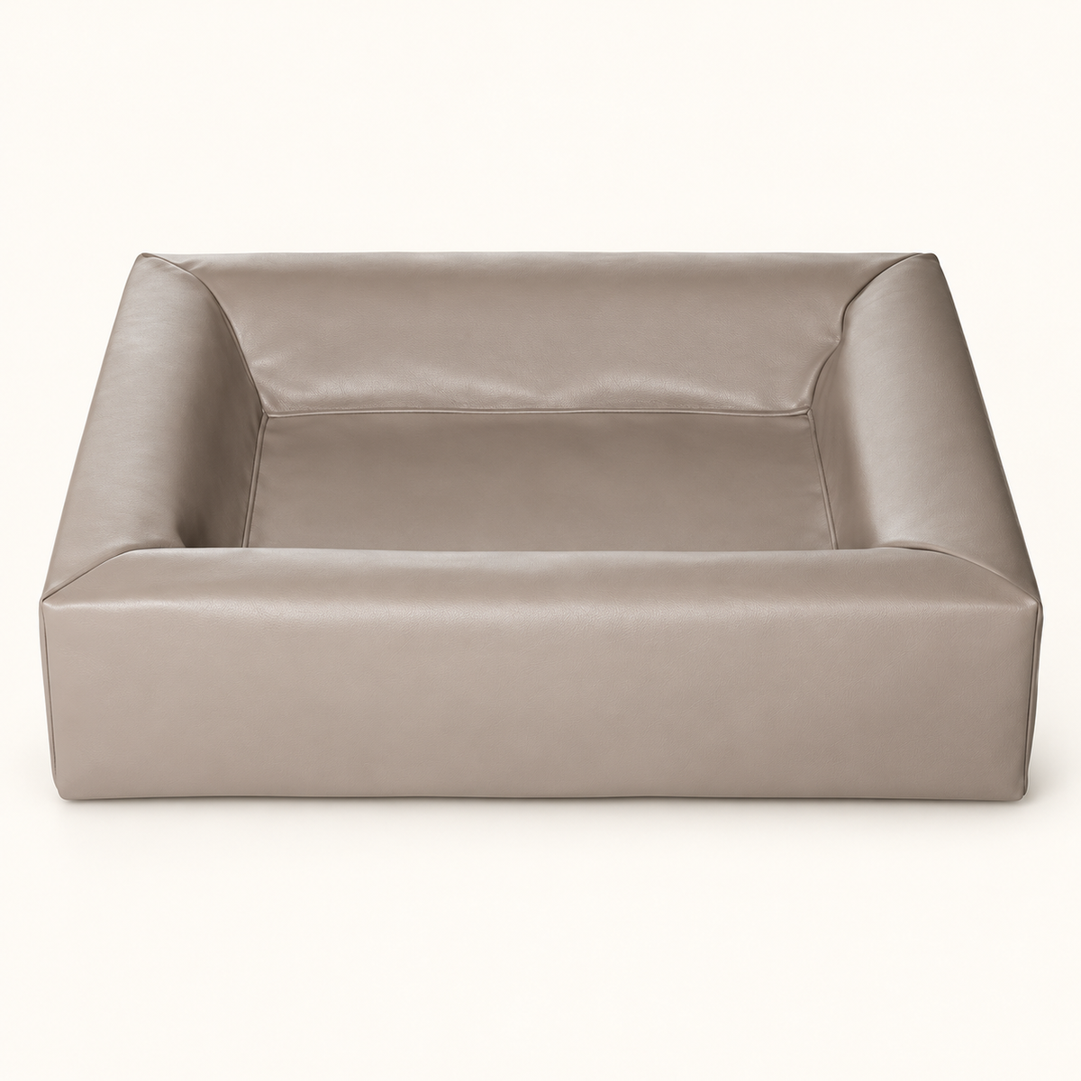 Bia Bed Hundebett Original Taupe Kunstleder Handgemacht in Schweden