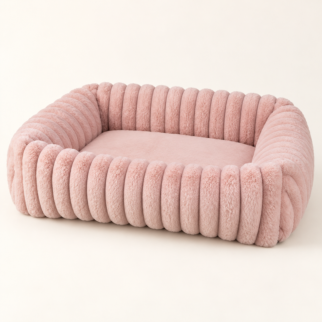 Trixie Hondenmand Lonni Hoekig Roze Ribfluweel Antislip