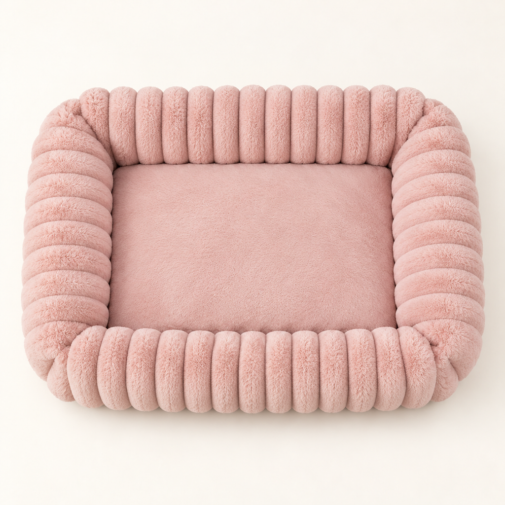 Trixie Hondenmand Lonni Hoekig Roze Ribfluweel Antislip