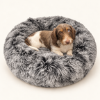 Croci Hondenmand Donut Bicolor Rond Zwart Superzacht Pluche