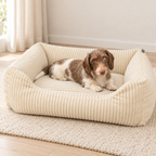Trixie Orthopedische Hondenmand Vital Jonna Crème Ribfluweel Traagschuim