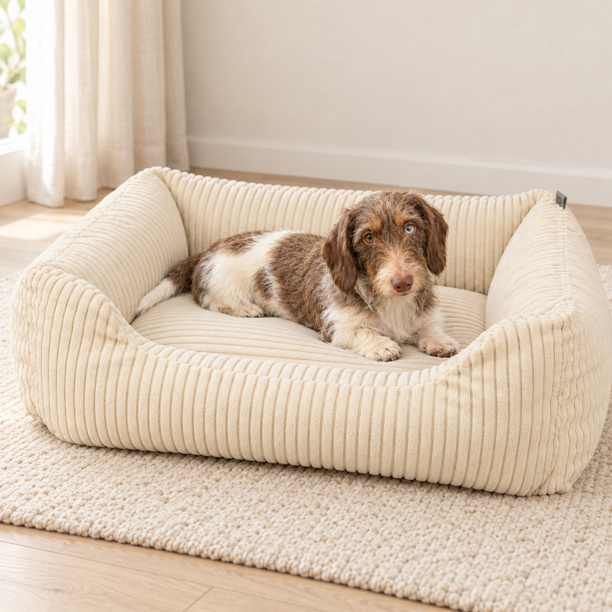Trixie Orthopedische Hondenmand Vital Jonna Crème Ribfluweel Traagschuim