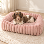 Trixie Hondenmand Lonni Hoekig Roze Ribfluweel Antislip