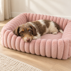 Trixie Hondenmand Lonni Hoekig Roze Ribfluweel Antislip