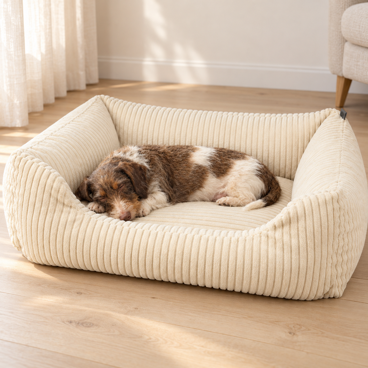 Trixie Orthopedische Hondenmand Vital Jonna Crème Ribfluweel Traagschuim